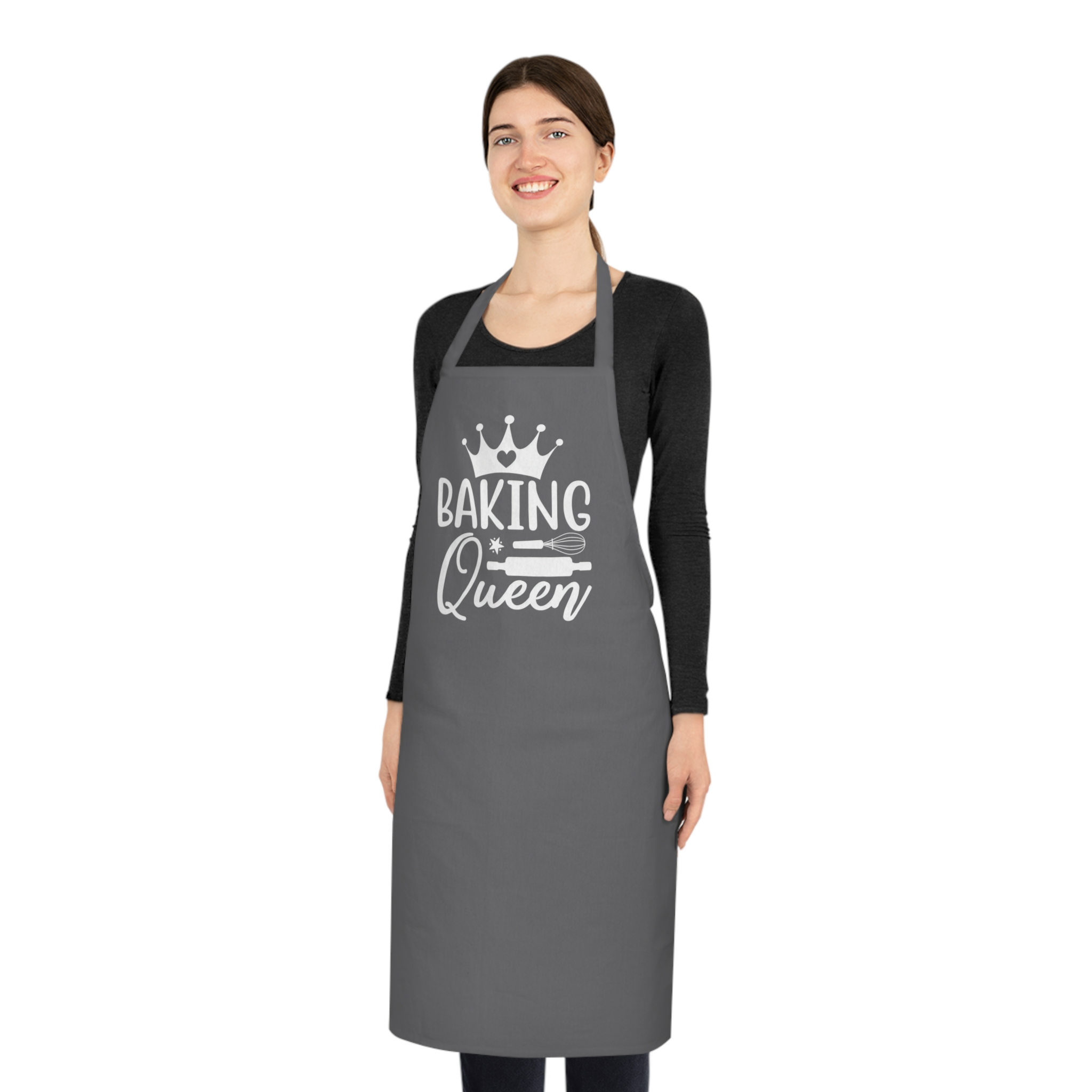 Red Baking Queen Cotton Apron - Image 4